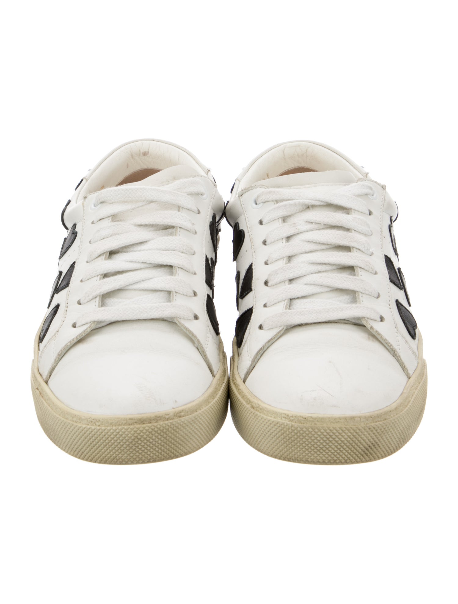 Saint Laurent Leather Printed Sneakers